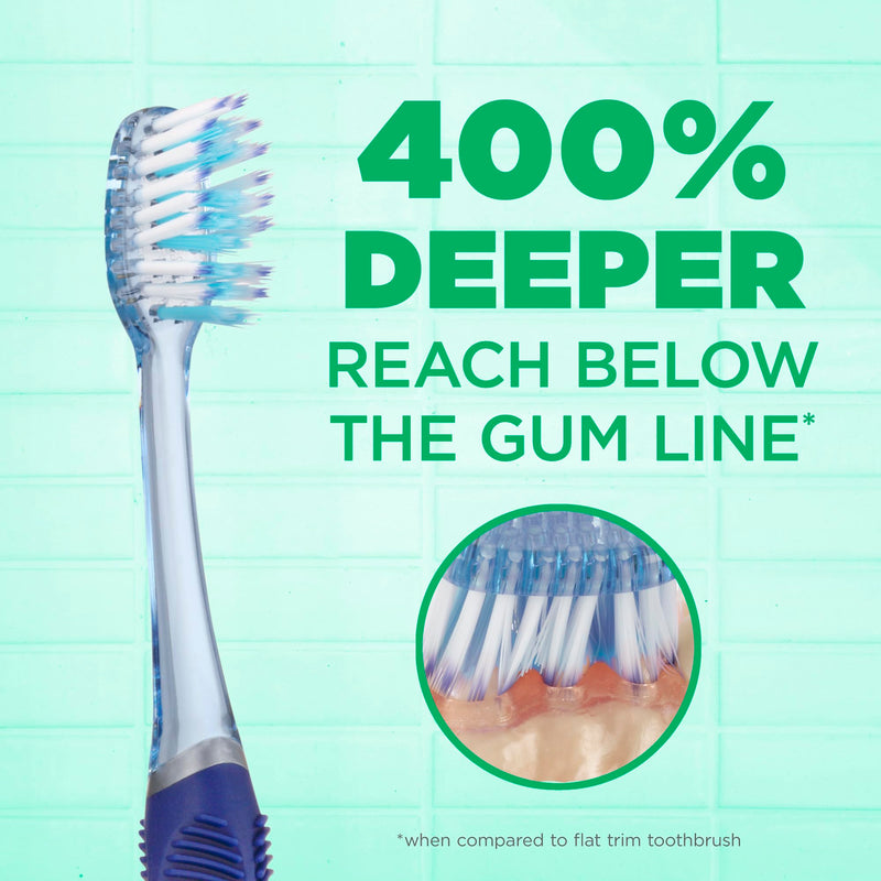 [Australia] - GUM Technique Deep Clean Toothbrush - Compact Soft - Soft Toothbrushes for Adults with Sensitive Gums - Extra Fine Bristles, 1ct (12pk) 1 Count (Pack of 12) Deep Clean Compact Head 