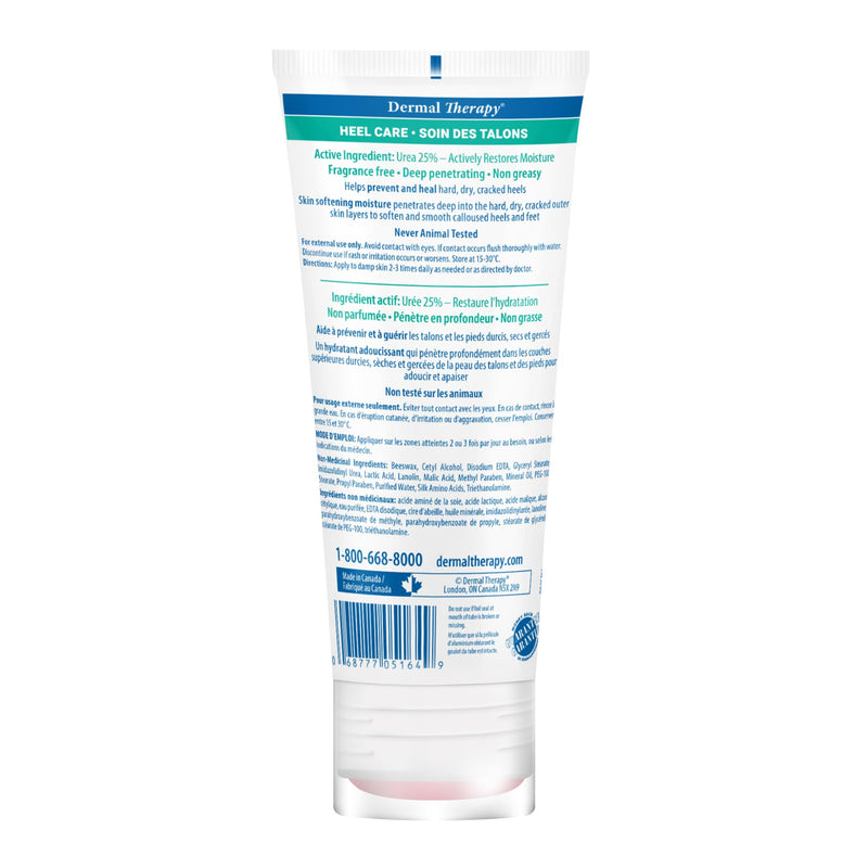 Dermal Therapy - Heel Care Cream, Foot Cream for Dry Cracked Heels, Intense Foot Moisturizer with Urea and AHA, Foot Lotion and Feet Exfoliator with Non-Greasy Formula, 3 o.z. 3 Fl Oz (Pack of 1)
