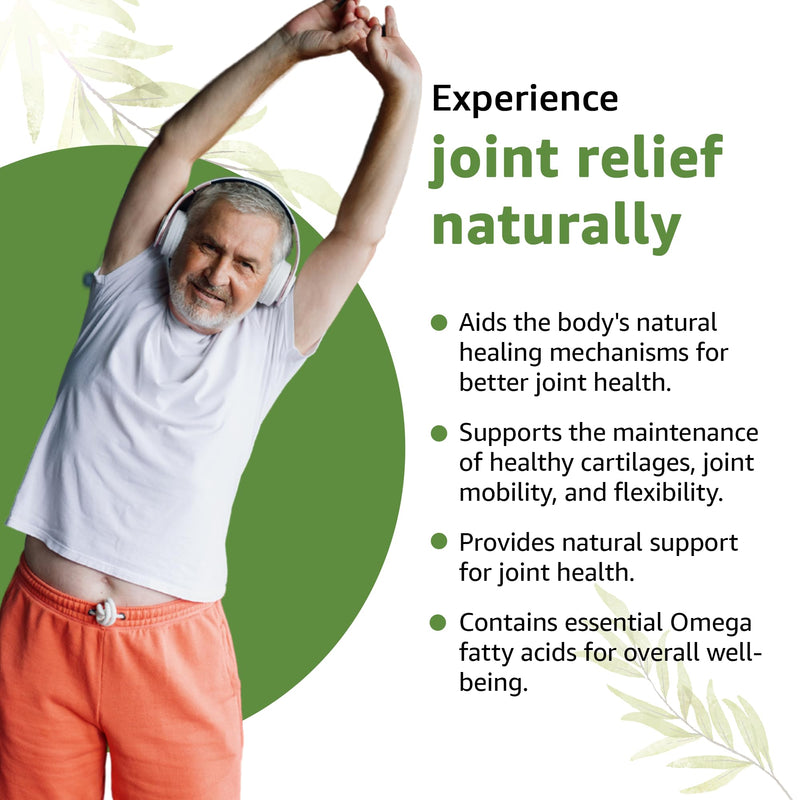 [Australia] - Advanced JointRelief Joint Works | Joint & Muscle Support Supplement* | Promotes Mobility & Health* | 30-Day Supply | USDA Organic, Vegan, Non-GMO, USA Made 30 Count (Pack of 1) 