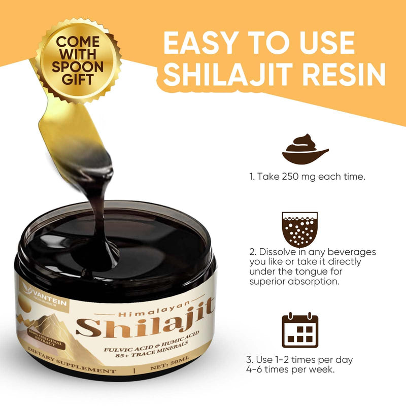 [Australia] - Shilajit, Shilajit Original Himalaya Organic with Fulvic Acid & Trace Minerals, Gold Quality and Original Resin for Men & Women 