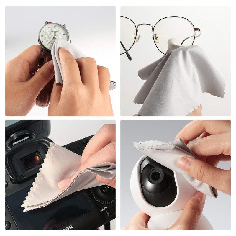 [Australia] - 18 Pack Premium Microfiber Cleaning Cloths for Glasses, Glasses Cleaning Cloth for Cleaning Lenses, Screens, Cameras, Cell Phone, Eyeglasses, LCD TV Screens, Tablets and More OIGINAL 6*7 