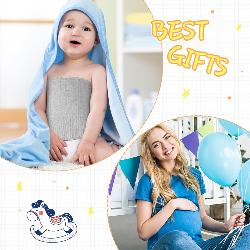 [Australia] - 10 Pcs Baby Belly Button Band Cotton Gtube Button Covers Double Layer Umbilical Hernias Truss Belt Belly Band for Baby Boys Girls 