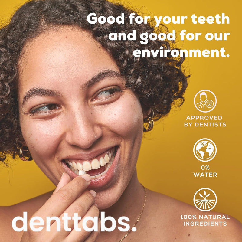 [Australia] - Denttabs tablets for teeth cleaning 125 pc. 125 Count (Pack of 1) 
