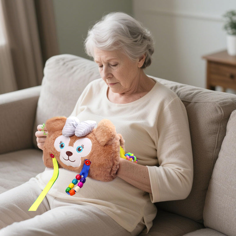 [Australia] - Therapeutic Sensory Aid for Alzheimer's & Dementia Patients - Adult Anxiety Relief Hand Exerciser (Khaki) 