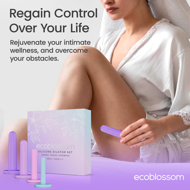 [Australia] - Ecoblossom Silicone Intimacy Set - The Most Reliable kit for Women - Intimacy & Wellness Aids (Small, Sizes 1-4) Small, Sizes 1-4 