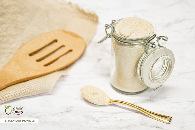 [Australia] - Organic Way Shatavari Powder (Asparagus racemosus) - Kosher & USDA Certified | Vegan, Non-GMO & Gluten Free | Tested for Heavy Metal and Purity | Resealable Bag | 100% Raw from India (1/4LBS / 4Oz) 4 Ounce (Pack of 1) 