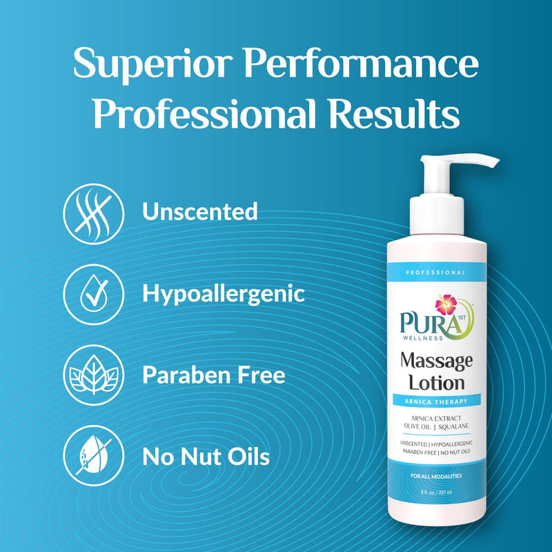 [Australia] - Wellness Professional Arnica Therapy 8oz Massage Lotion, for Bruising, Olive Oil, Arnica Extract, Unscented, Hypoallergenic, Natural, Skin Moisturizing and Hydrating, Deep Tissue 8 Fl Oz (Pack of 1) 