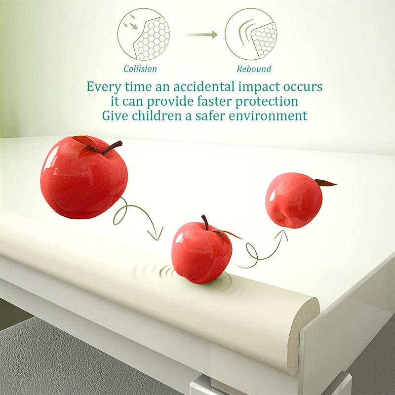 [Australia] - Foam Corner Guards Protect&Edge Safety Bumpers Kit,Baby Proofing,Kids and Children Head Protector,Suitable for Coffee Table Desk Kitchen Sharp Corners (Milky White(4 Corner&6.5ft Safety Bumpers)) Milky White(4 Corner&6.5 Ft Safety Bumpers) 