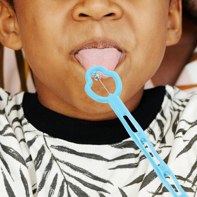 [Australia] - 4 Pcs Tongue Trainer Tongue Tip Exercise Tool Oral Muscle Exerciser Kids Tongue Tip Lateralization Elevation Tools Speech Talk Tool for Stiff Tongue Clear Speech 