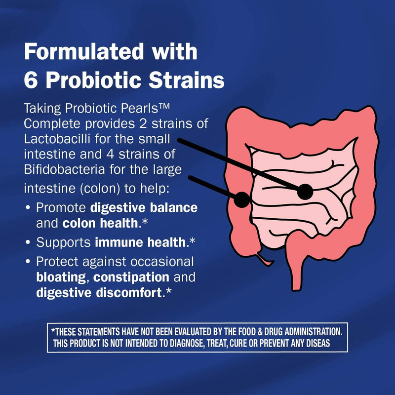 [Australia] - Nature's Way Complete Probiotic Pearls, Supports Digestive Balance*, 1 Billion Live Cultures, Supplement for Men and Women, No Refrigeration Required, 90 softgels (Packaging May Vary) 90 Count (Pack of 1) Probiotic Pearl 