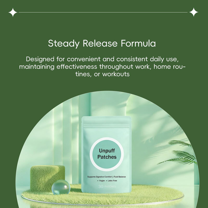 [Australia] - Unpuff Patches, with Dandelion, Fennel, Artichoke, Ginger & Turmeric, 2 Pack, 60 Patches (2pc) 