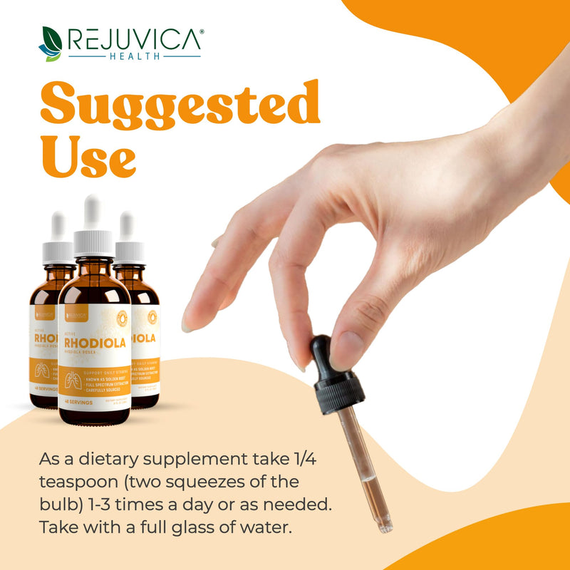 [Australia] - Active Rhodiola - Rhodiola Root Extract with Natural Rosavins - Liquid Delivery for Better Absorption - Supports Energy & Stress 