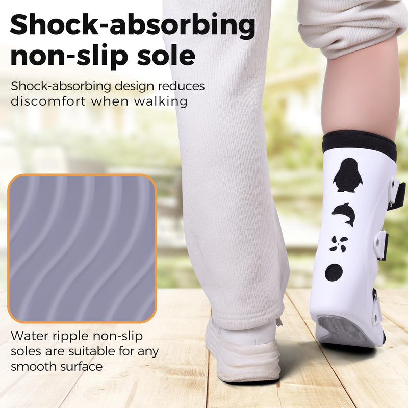 [Australia] - Pediatric Walking Boot For Kids,Fracture Boot for Kids, Orthopedic Support Shoe for Youth Ankle Break Injury, Kid's Stress Metatarsal Bone Fracture, Broken Foot or Toe Recovery Cast, Left(L) Large 