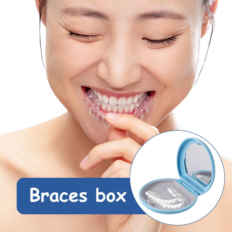 [Australia] - Pack of 2 braces box, tooth splint box, denture box, denture container, denture box, denture box, tooth splint box, tooth splint cleaning, tooth splint cleaning 