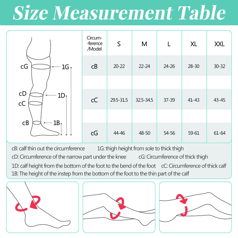 [Australia] - 2 Pairs TED Hose Compression Stockings for Women Men Anti Embolism Knee High15-20 Mmhg Length Stocks with Inspect Toe Hole Large Green Stripe 