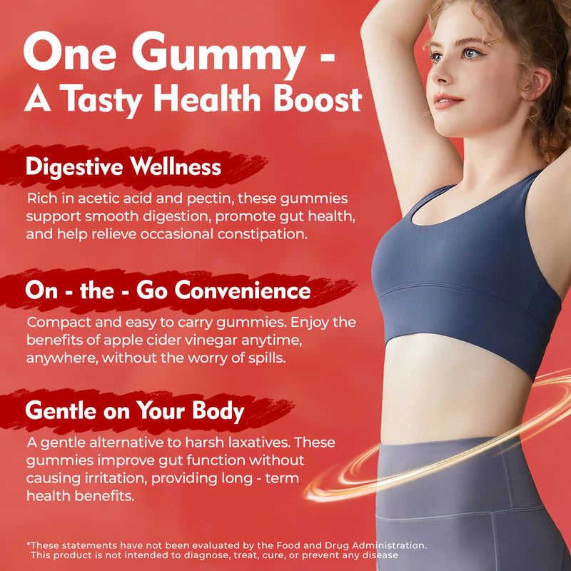 Apple Cider Vinegar Gummies, 120 Count (2 Months), Max Strength 1000mg with B Vitamins & Antioxidants Supports Digestion, Metabolism & Immune Health Vitamin B12, B6, Vegan, Non-GMO