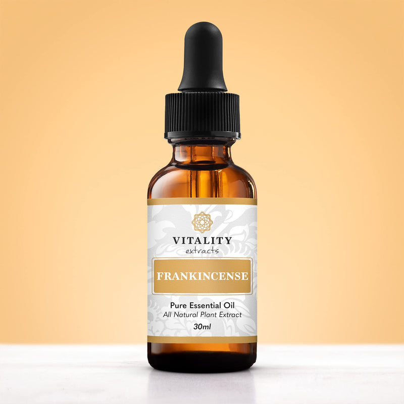 [Australia] - Vitality Extracts Frankincense Essential Oil - 30ml, Boswellia Serrata, Aromatherapy, Skin Care, Natural Calm, Stress Relief, Yoga, Comfort 1.01 Fl Oz (Pack of 1) 