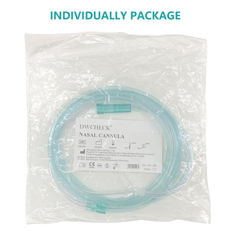 [Australia] - 5 Pack Soft Oxygen Nasal Cannula for Adult, 8.2 feet Standard Nasal Cannula Tubing for Oxygen Concentrator, Oxygen Tubing for Kink Resistant, Lightweight Adult Size 5 pack 