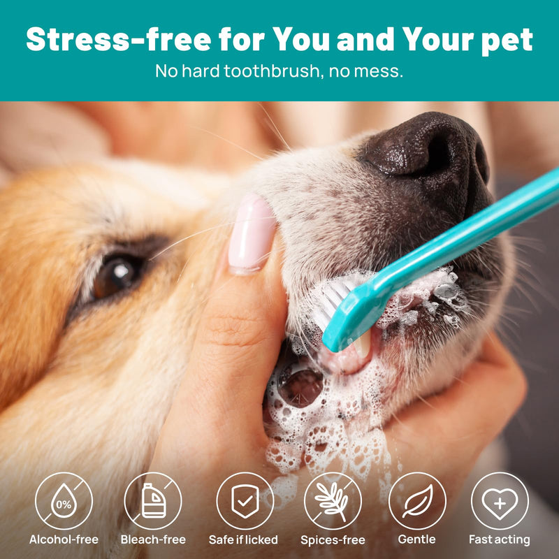 [Australia] - Dog Dental Care Finger Wipes - Teeth Cleaning Finger Wipes for Dog & Cats - Tooth Brushing Kit Dental Wipes for Dog - Reduces Plaque & Freshens Breath (50 PCS, Beef) 50 PCS 
