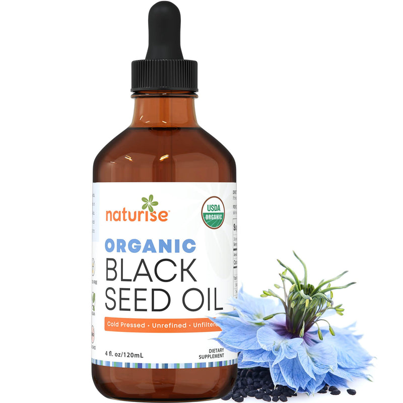 [Australia] - USDA Black Cumin Seed Oil Organic ‚Äì Nigella Sativa Black Seed Oil Organic Cold Pressed & Unrefined in Glass Bottle ‚Äì Vegan, Non-GMO Blackseed Nails & Hair Growth Oils (4 fl oz) 4 Fl Oz (Pack of 1) 