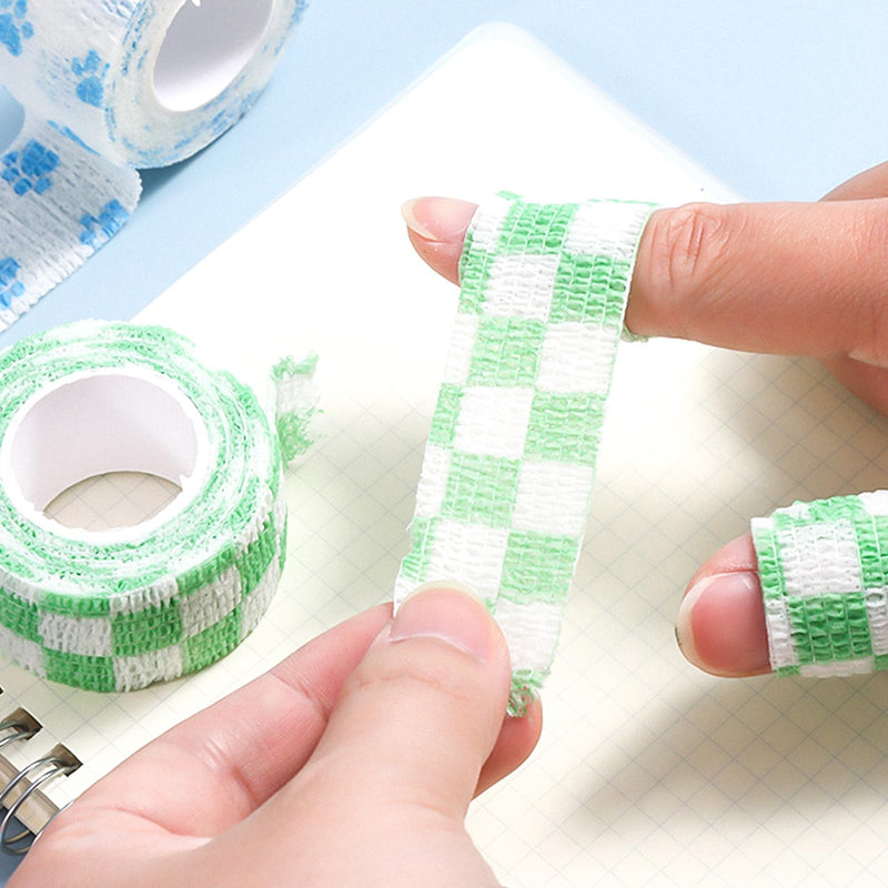 Self Adhesive Finger Tape: 12pcs Finger Rolls Elastic Wraps for Stretch Athletic Sports Wrist Ankle