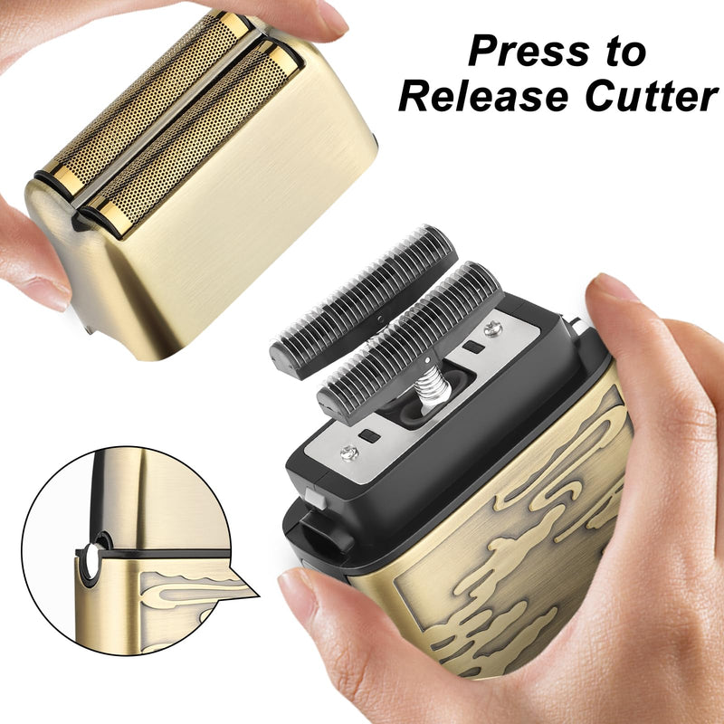 [Australia] - GSKY Electric Razor, Double Foil, Foil Shavers for Men,Electric Shavers for Men,Cordless Barber Shaver Beard Trimmer 
