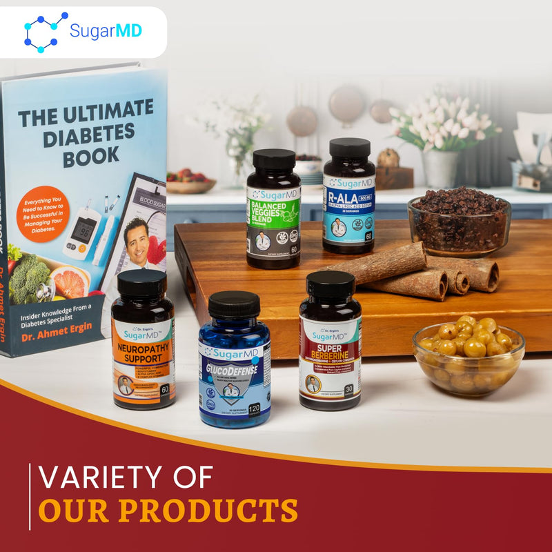 [Australia] - SugarMD Super Berberine Supplement – 250mg GlucoVantage Dihydroberberine with 4000mg Ceylon Cinnamon - 5X More Effective Than Regular Berberine – 30 Capsules (30 Day Supply) 