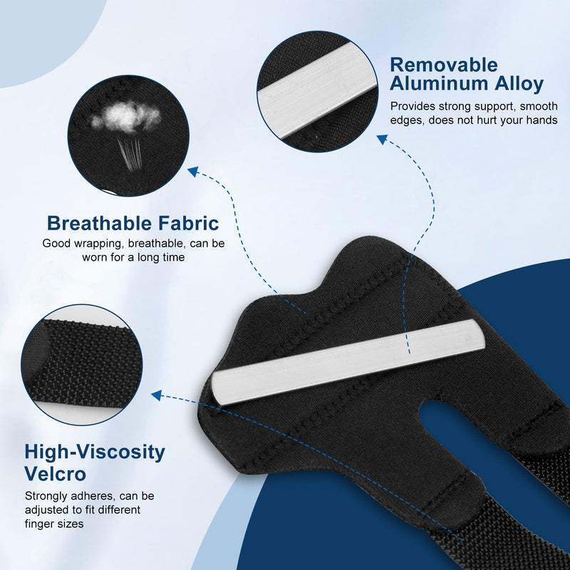 [Australia] - 5Pcs Trigger Finger Splint, Finger Braces Joint Stabilizer, Adjustable Mallet Splint and Hand Brace, Finger Straightener for Arthritis – Fits Thumb, Index, Middle, Ring and Pinky Fingers(5PCS) 