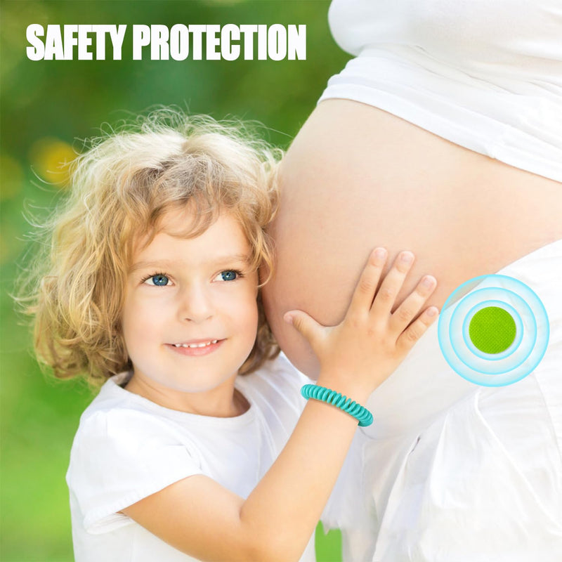 [Australia] - Mosquito Repellent Bracelets 45 Pack, Individually Wrapped Mosquito Repellent Bands with 60 Pcs Mosquito Stickers Patches, DEET Free Insect Bug Repellent Wristbands for Adults and Kids 