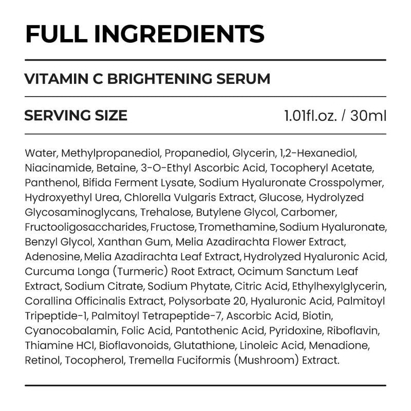 [SKIN&LAB] Vitamin C Serum for Face with Hyaluronic Acid and Niacinamide | Korean Skincare (1.01 fl oz)