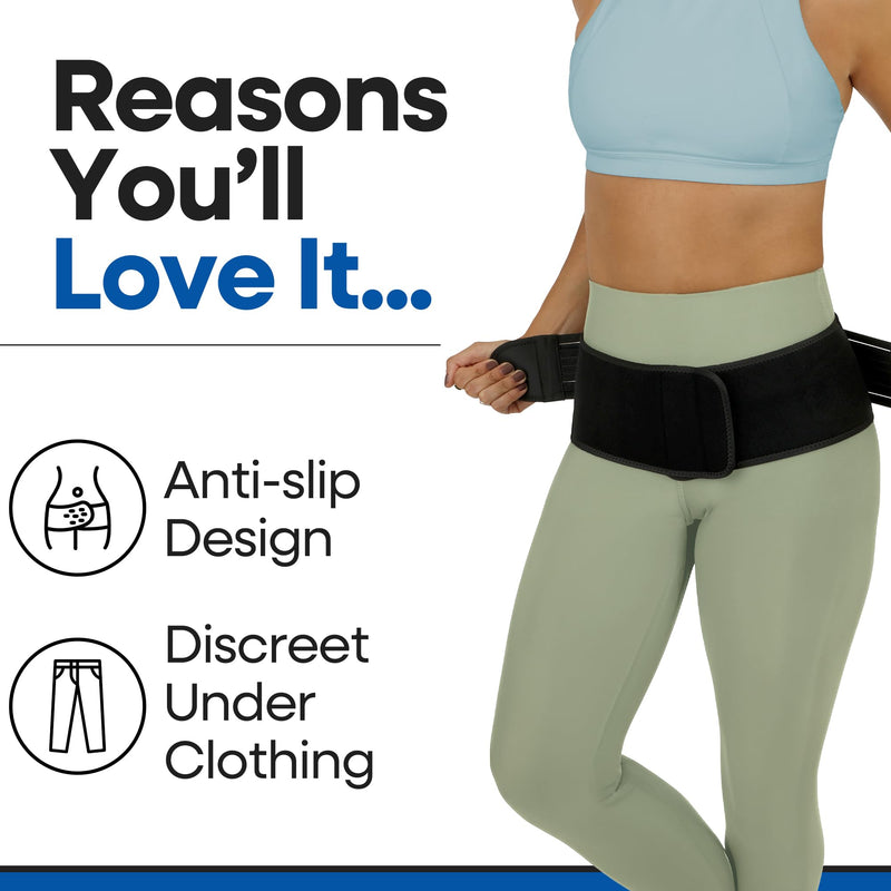 [Australia] - SI Belt Sacroiliac Belt | Sciatica Pain Relief Brace for Sciatic Pain | Trochanteric Stabilizer Pelvic Band | SI Joint Belts for Women Men | Hip Support Brace Women Men for Lower Back Support | REG Regular (Hips 30" to 43") 