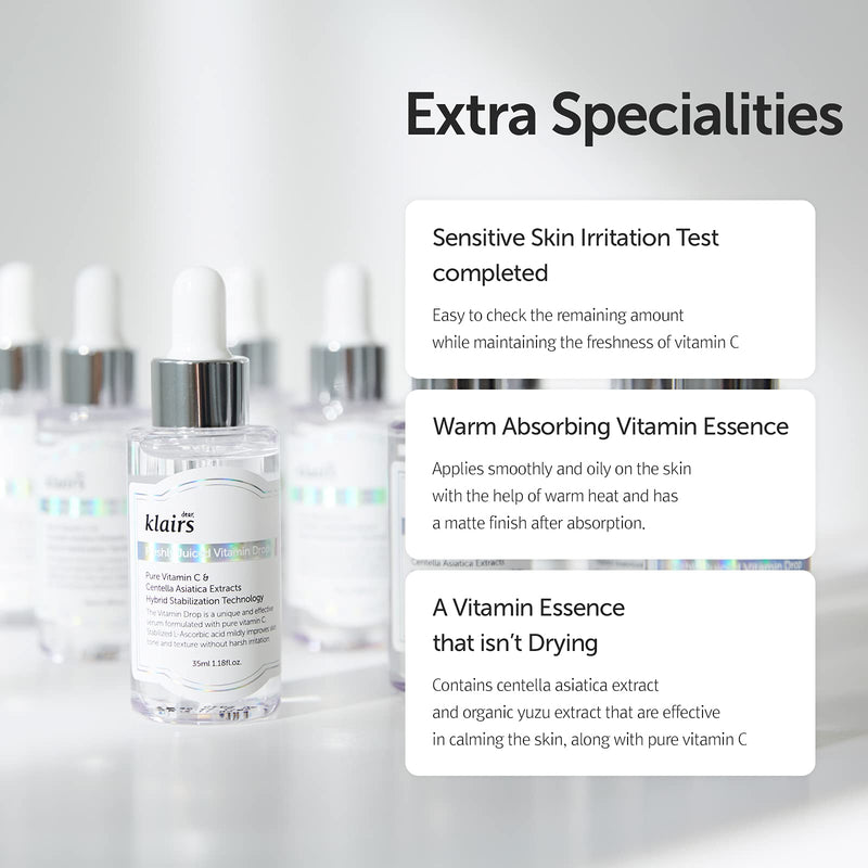 DearKlairs Blue Calming Cream + Vitamin C Serum Duo Set Korean Skincare