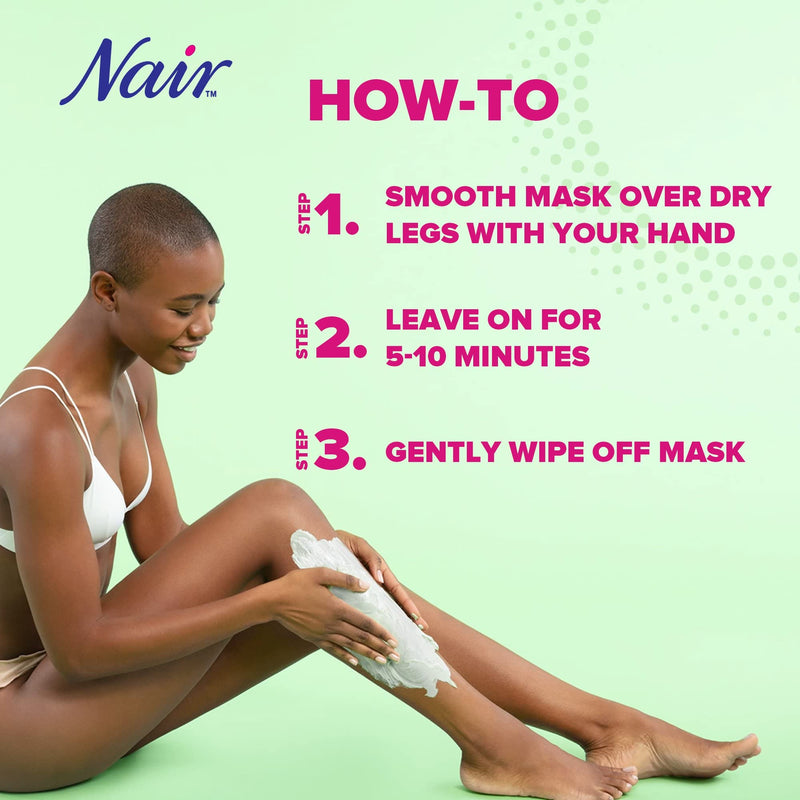 [Australia] - Nair Leg Mask Clay Exfoliate & Smooth 8 Ounce Tube (Pack of 2) 