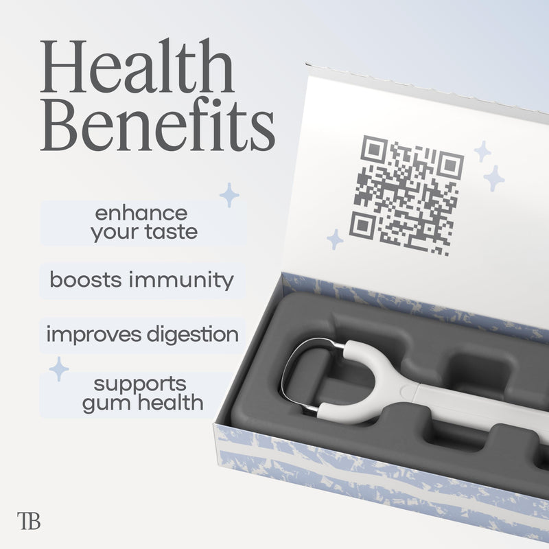[Australia] - TheTongueBuddy‚Ñ¢ Effective Tongue Scraper for Adults - Ergonomic Tongue Cleaner Promotes Fresher Breath, Travel-Friendly Beauty and Personal Care Essential (Smoke White) Smoke White 