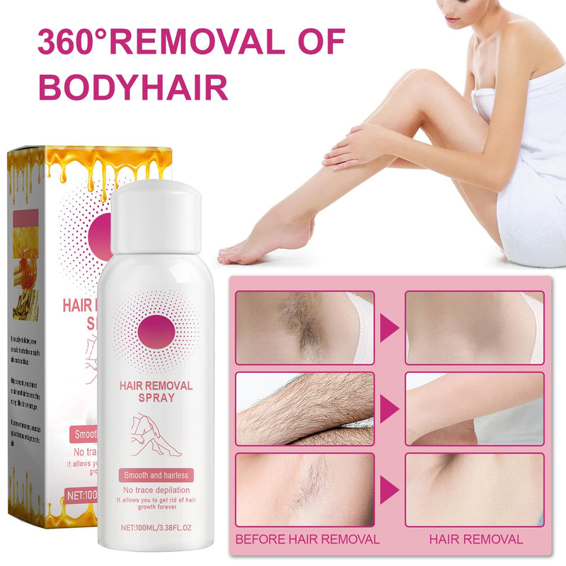 [Australia] - Landrain 3 pieces hair removal foam, beeswax hair removal spray 