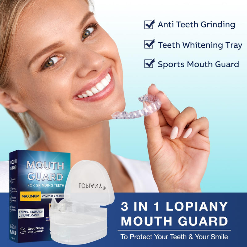 [Australia] - Nighttime grinding splint, teething splint, teething splint for the night, 2 sizes, 4 moldable mouthguards 