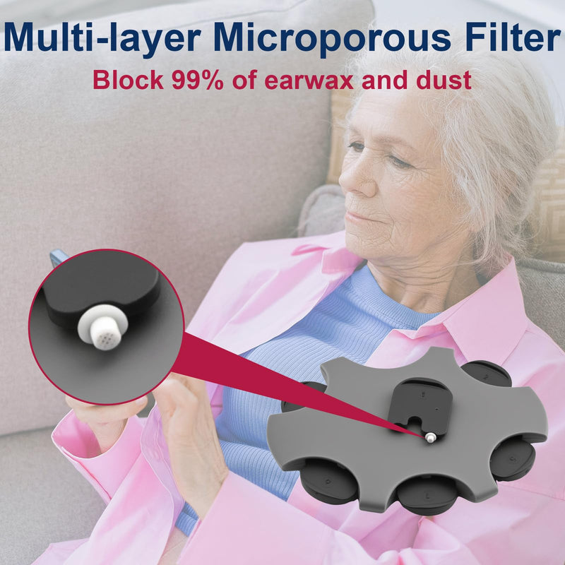 24 Pcs Wax Guard Filters for Oticon ProWax Minifit Hearing Aid Supplies Replacement Accessories Clear Cleaning kit (4 Packs/ 24 Pcs)