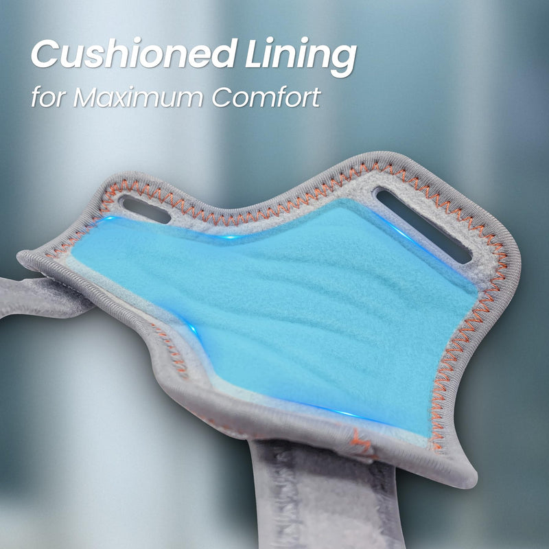 [Australia] - CURECARE Thumb Brace Right & Left, Universal Thumb Splint with 2 Rails for Ultra Strong Support, Thumb Brace for Thumb Saddle Joint, Arthritis, Tendonitis (Grey, S/M) Grey 