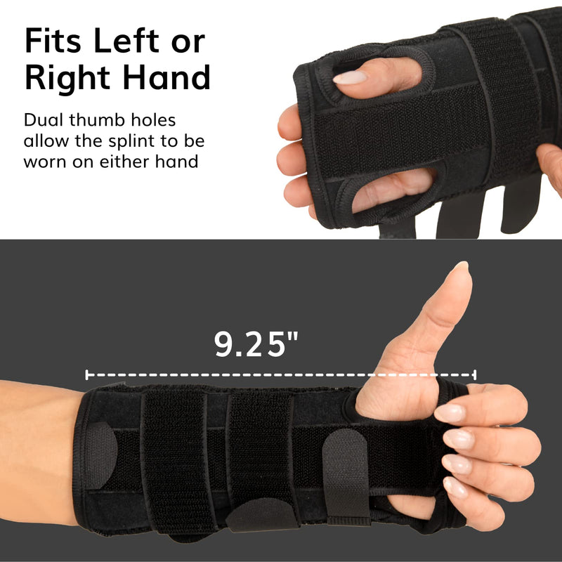 [Australia] - BraceAbility Volar Wrist Splint - Right or Left Hand Compression Support Brace for Carpal Tunnel Syndrome Relief, Fracture Pain, Sprained Injury, Typing, Sleeping, Arthritis, and Tendonitis Wrap 