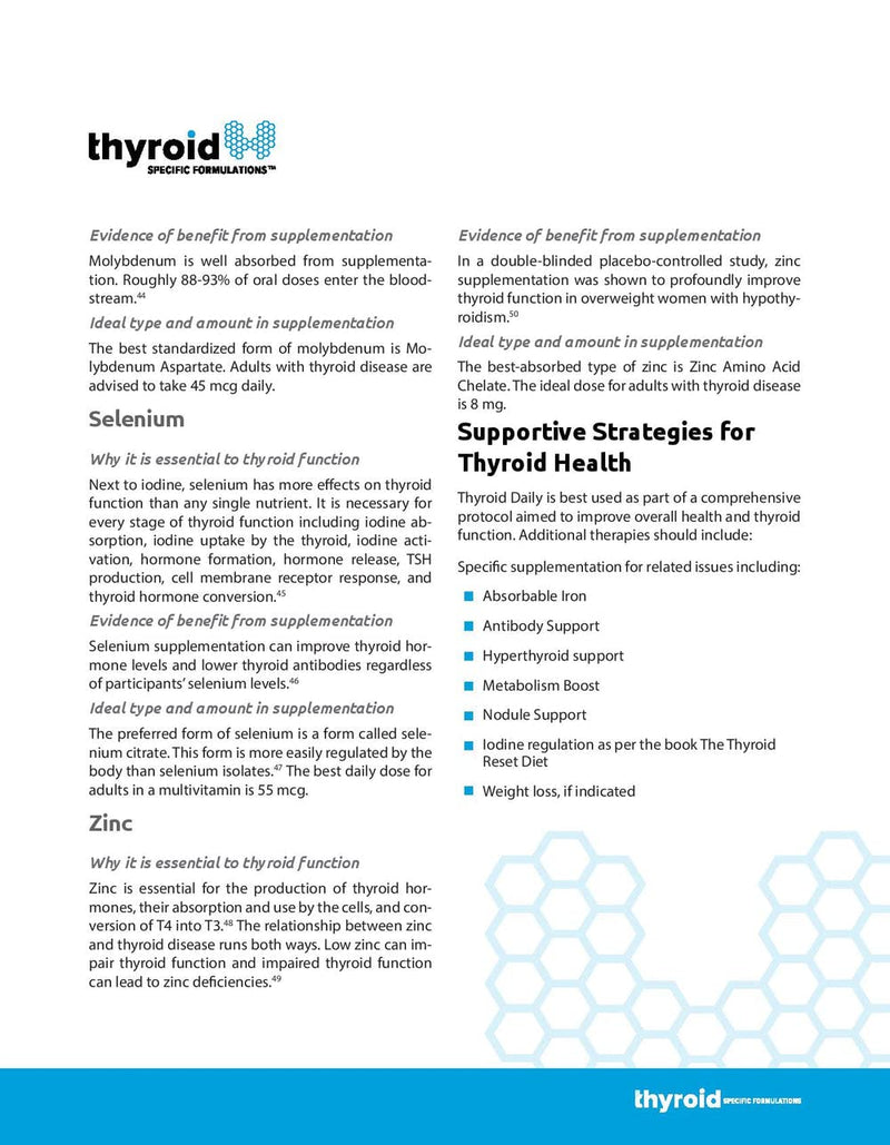 [Australia] - Thyroid Daily - The First Nutrient Complete Multi Designed for Optimal Thyroid Health. Thyroid Daily is Iodine Free w/ 19 Thyroid Daily Essential Nutrients for Thyroid Support. 