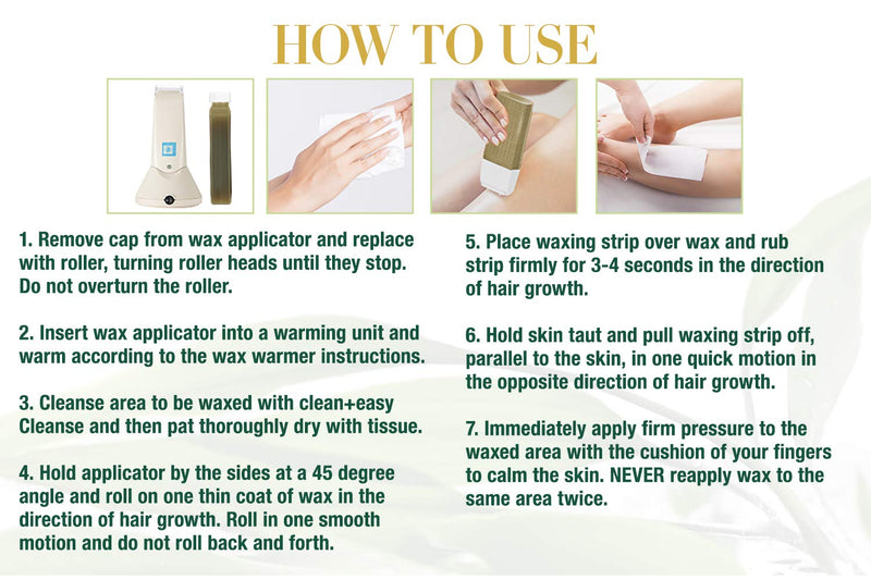 [Australia] - Clean + Easy Sensitive Roll On Wax Refill – Medium Wax Cartridge Refill for Face & Body Hair Removal, Soft Wax for Sensitive Skin, Hygienic Waxing, 3-Pack 3 Pack 