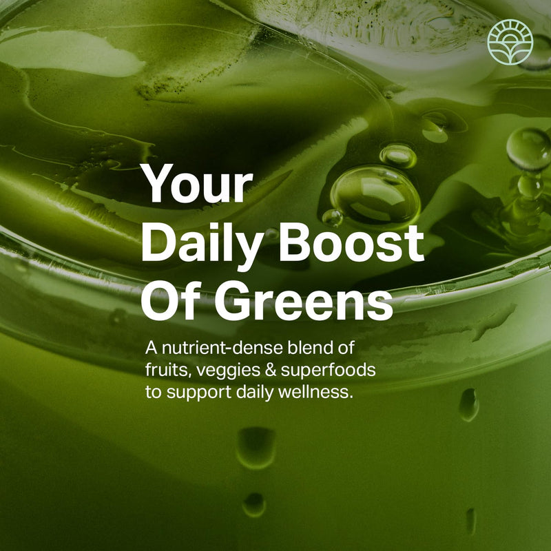 [Australia] - Proper, The Greens Daily Boost Organic Greens Powder. Whole Food, Apple Flavour Veggie Powder Superfood with Wheatgrass, Spirulina, Chlorella, Probiotics. Daily Drink Mix for Wellness and Digestion 30 Servings 