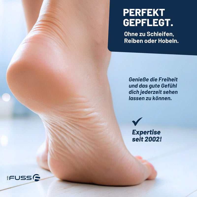 [Australia] - Mr. Fuss® No. 4 - Plus Pack Steel - Large, Cuticle Callus Remover Economy Pack 3 Pieces Active Solution Quickly Softening - 500 ml, Cotton, Stainless Steel Scraper 1 Piece (Pack of 1) 