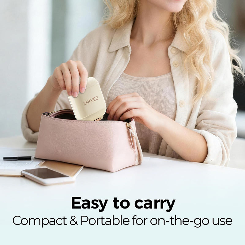 7 Compartments Travel Pill Organizer, Foldable Portable Airtight Daily Pill Box, Compact Pill Case for Purse & Pocket, BPA-Free Medicine Organizer for Vitamins Fish Oil Supplements (White) White Small