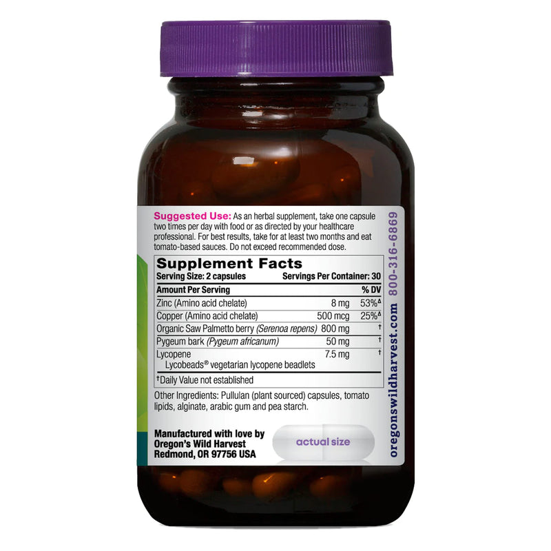 [Australia] - Oregon's Wild Harvest Prostate Health™ with Lycopene Capsules, 60 Count 