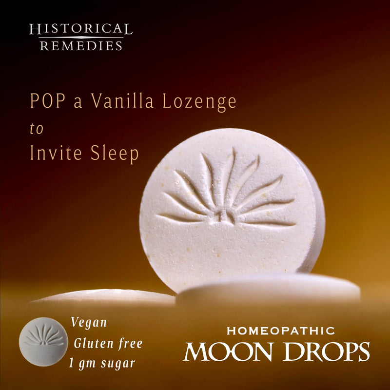 [Australia] - Moon Drops Sleep Aid Lozenges (3 Pack) | Homeopathic Vanilla Flavor Supplement, Non-Habit Forming Vegan Gluten-Free Sleep Support Including Coffea Cruda 12X 30 Count (Pack of 3) 