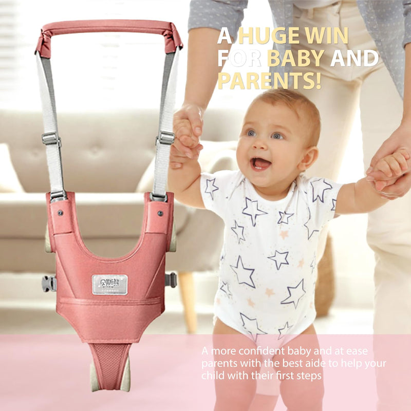 [Australia] - Baby Walking Harness-Handheld Assistant Belt- Toddler Infant Walking Aid for Trainer & Support 7-24 Month Old (All Seasonr-Pink-1819) All Seasonr-Pink-1819 