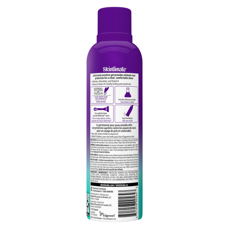 [Australia] - Skintimate Skin Therapy Sensitive Skin Moisturizing Shave Gel for Women with Vitamin E, Aloe and Olive Butter, 7 oz - 3 Pack Aloe Vera 7 Ounce (Pack of 3) 