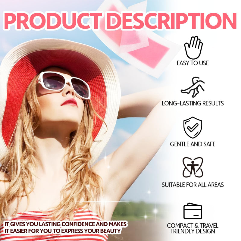 [Australia] - Wax Strips for Hair Removal, Wax Strips, Waxing Kit For Women Face, Body, Arms, Legs, Chest, Back, Bikini Wax Strips, Waxing Hair，Removeal Kit with 80PCS + 4 Calming Oil Wipes 1 Count (Pack of 80) 
