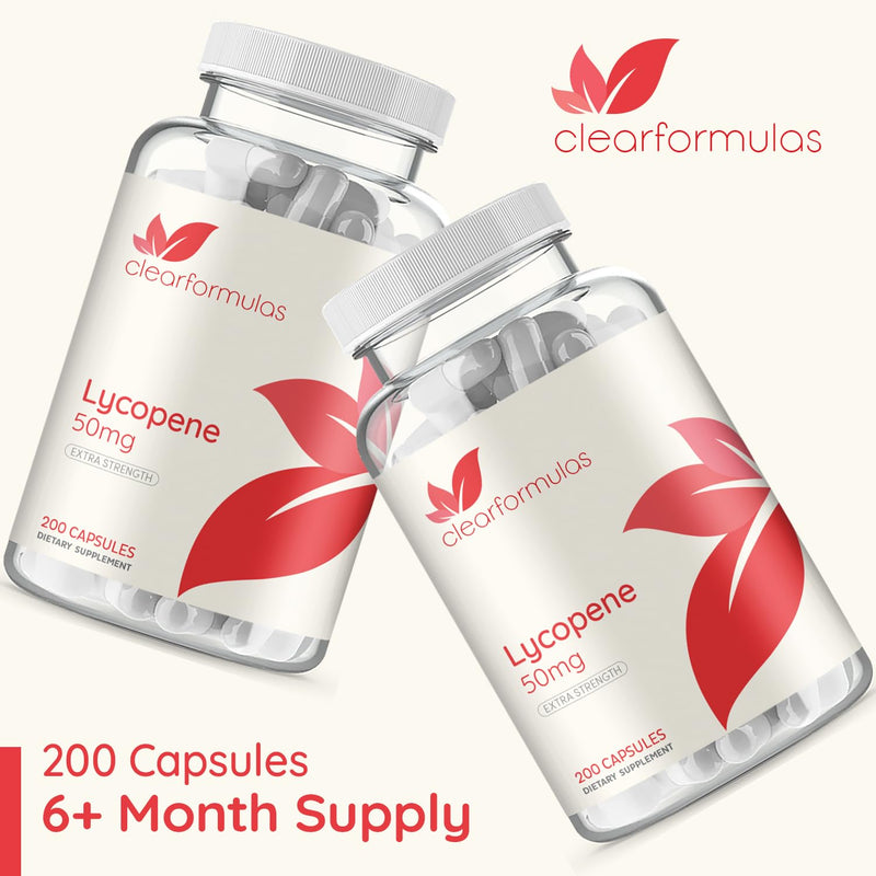 [Australia] - Lycopene 50mg 200 Vegetarian Capsules (Non-GMO & Gluten Free) 